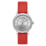 Marc Jacobs Roxy Silver Dial Red Leather Strap Watch for Women - MJ1632 Authentic Buy Shop Now