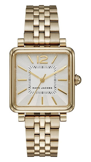 Marc Jacobs Vic Silver Dial Gold Steel Strap Watch for Women - MJ3462 Authentic Buy Shop Now