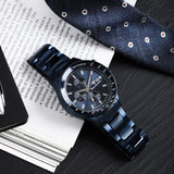 Maserati SFIDA Chronograph Blue Dial Blue Steel Strap Watch For Men - R8873640023 Authentic Buy Shop Now