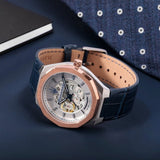 Maserati Stile Automatic Limited Edition White Dial Blue Leather Strap Watch For Men - R8821142001 Authentic Buy Shop Now