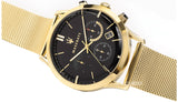 Maserati Ricordo Chronograph Black Dial Stainless Steel Mesh Bracelet Watch For Men - R8873633003 Authentic Buy Shop Now