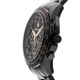 Maserati Traguardo Chronograph Black Dial Black Steel Strap Watch For Men - R8873612048 Authentic Buy Shop Now