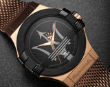 Maserati Potenza Classic Black Dial Rose Gold Mesh Bracelet Watch For Men - R8853108009 Authentic Buy Shop Now