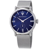 Maserati Epoca Blue Dial Silver Mesh Bracelet Watch For Men - R8853118006 Authentic Buy Shop Now