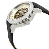 Maserati Ingegno Automatic Black Skeleton Dial Black Leather Strap Watch For Men - R8821119002 Authentic Buy Shop Now
