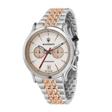 Maserati Legend Chronograph Ivory White Dial Two Tone Steel Strap Watch For Men - R8873638002 Authentic Buy Shop Now