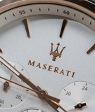 Maserati Epoca White Dial Chronograph Silver Mesh Bracelet Watch For Men - R8873618009 Authentic Buy Shop Now