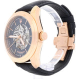 Maserati Traguardo Automatic Black Skeleton Dial Black Leather Strap Watch For Men - R8821112001 Authentic Buy Shop Now