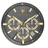 Maserati Successo Chronograph Gray Dial Gray Steel Strap Watch For Men - R8873621007 Authentic Buy Shop Now