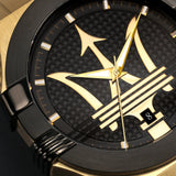Maserati Potenza Quartz Black Dial Gold Mesh Bracelet Watch For Men - R8853108006 Authentic Buy Shop Now