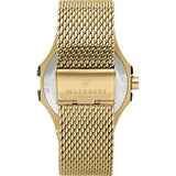Maserati Potenza Quartz Black Dial Gold Mesh Bracelet Watch For Men - R8853108006 Authentic Buy Shop Now