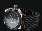 Maserati Potenza Black Mesh Bracelet Black Dial Watch For Men - R8853108010 Authentic Buy Shop Now