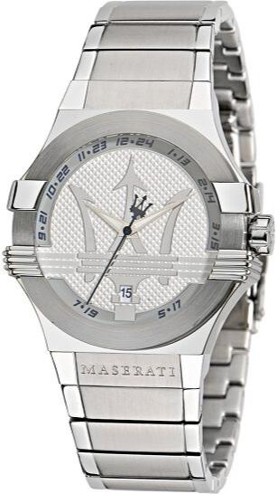 Maserati Potenza Silver Dial Silver Steel Strap Watch For Men - R8853108002 Authentic Buy Shop Now