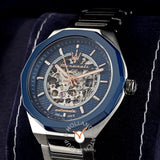 Maserati Stile Automatic Skeleton Silver Dial Silver Steel Strap Watch For Men - R8823142004 Authentic Buy Shop Now