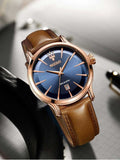 Maserati Epoca Blue Dial Brown Leather Strap Watch For Men - R8851118001 Authentic Buy Shop Now