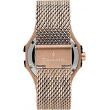 Maserati Potenza Classic Black Dial Rose Gold Mesh Bracelet Watch For Men - R8853108009 Authentic Buy Shop Now