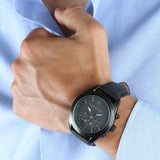 Maserati Traguardo Black Leather Strap Quartz Black Dial Watch For Men - R8871612019 Authentic Buy Shop Now
