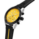 Maserati Traguardo Chronograph Yellow Dial Black Silicone Strap Watch For Men - R8871612045 Authentic Buy Shop Now