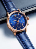 Maserati Epoca Blue Dial Leather Blue Strap Watch For Men - R8871618007 Authentic Buy Shop Now