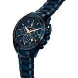 Maserati Traguardo Chronograph Blue Dial Blue Steel Strap Watch For Men - R8873612054 Authentic Buy Shop Now