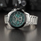 Maserati Traguardo Chronograph Green Dial Silver Steel Strap Watch For Men - R8873612060 Authentic Buy Shop Now