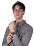 Maserati Trimarano Chronograph Black Dial Silver Stainless Steel Strap Watch For Men - R8873632003 Authentic Buy Shop Now