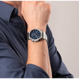 Maserati Triconic Quartz Blue Dial Silver Steel Strap Watch For Men - R8873639001 Authentic Buy Shop Now