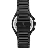 Maserati Triconic Quartz Black Dial Black Steel Strap Watch For Men - R8873639003 Authentic Buy Shop Now
