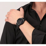 Maserati Triconic Quartz Black Dial Black Steel Strap Watch For Men - R8873639003 Authentic Buy Shop Now