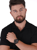 Maserati Successo Solar Black Dial Grey Steel Strap Watch For Men - R8873645001 Authentic Buy Shop Now