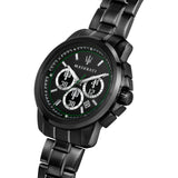 Maserati Royale Chronograph Black Dial Black Steel Strap Watch For Men - R8873637004 Authentic Buy Shop Now