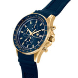Maserati SFIDA Chronograph Blue Dial Blue Rubber Strap Watch For Men - R8871640004 Authentic Buy Shop Now
