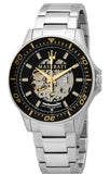 Maserati SFIDA Automatic Black Dial Silver Steel Strap Watch For Men - R8823140002 Authentic Buy Shop Now