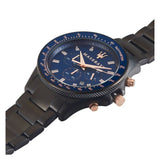 Maserati SFIDA Chronograph Blue Dial Grey Steel Strap Watch For Men - R8873640001 Authentic Buy Shop Now