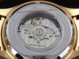 Maserati SFIDA Black Dial Yellow Gold Toned Watch For Men - R8823140003 Authentic Buy Shop Now