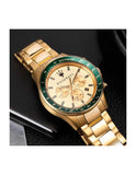 Maserati SFIDA Quartz Yellow Dial Gold Strap Watch For Men - R8873640005 Authentic Buy Shop Now