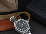 Maserati Stile Analog Black Dial Silver Steel Strap Watch For Men - R8853142003 Authentic Buy Shop Now