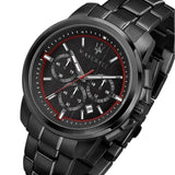 Maserati Successo 44mm Black Dial Black Steel Strap Watch For Men - R8873621014 Authentic Buy Shop Now