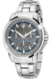 Maserati Successo Chronograph Silver Dial Silver Steel Strap Watch For Men - R8873621006 Authentic Buy Shop Now