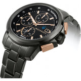 Maserati Successo Solar Black Dial Grey Steel Strap Watch For Men - R8873645001 Authentic Buy Shop Now