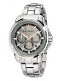 Maserati Successo Chronograph Silver Dial Silver Steel Strap Watch For Men - R8873621004 Authentic Buy Shop Now