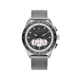 Maserati Traguardo Chronograph Black Dial Silver Mesh Bracelet Watch For Men - R8873612008 Authentic Buy Shop Now