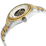 Maserati Traguardo Automatic White Skeleton Dial Two Tone Steel Strap Watch For Men - R8823112003 Authentic Buy Shop Now