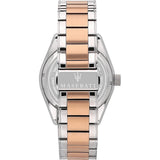 Maserati Traguardo Automatic White Dial Two Tone Steel Strap Watch For Men - R8823112001 Authentic Buy Shop Now