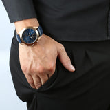 Maserati Traguardo Chronograph Blue Dial Blue Leather Strap Watch for Men - R8871612015 Authentic Buy Shop Now