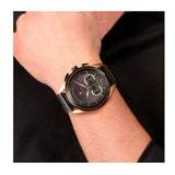 Maserati Traguardo Chronograph Black Dial Black Leather Strap Watch For Men - R8871612033 Authentic Buy Shop Now