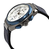 Maserati Triconic Chronograph White Dial Blue Leather Strap Watch For Men - R8871639001 Authentic Buy Shop Now