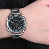 Maserati Trimarano Chronograph Black Dial Silver Stainless Steel Strap Watch For Men - R8873632003 Authentic Buy Shop Now
