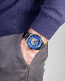 Maserati SFIDA Automatic Blue Dial Silver Steel Strap Watch For Men - R8823140001 Authentic Buy Shop Now