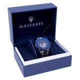 Maserati SFIDA Automatic Blue Dial Silver Steel Strap Watch For Men - R8823140001 Authentic Buy Shop Now